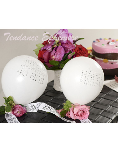 Ballon Joyeux Anniversaire Blanc Decoration De Fete 2 10