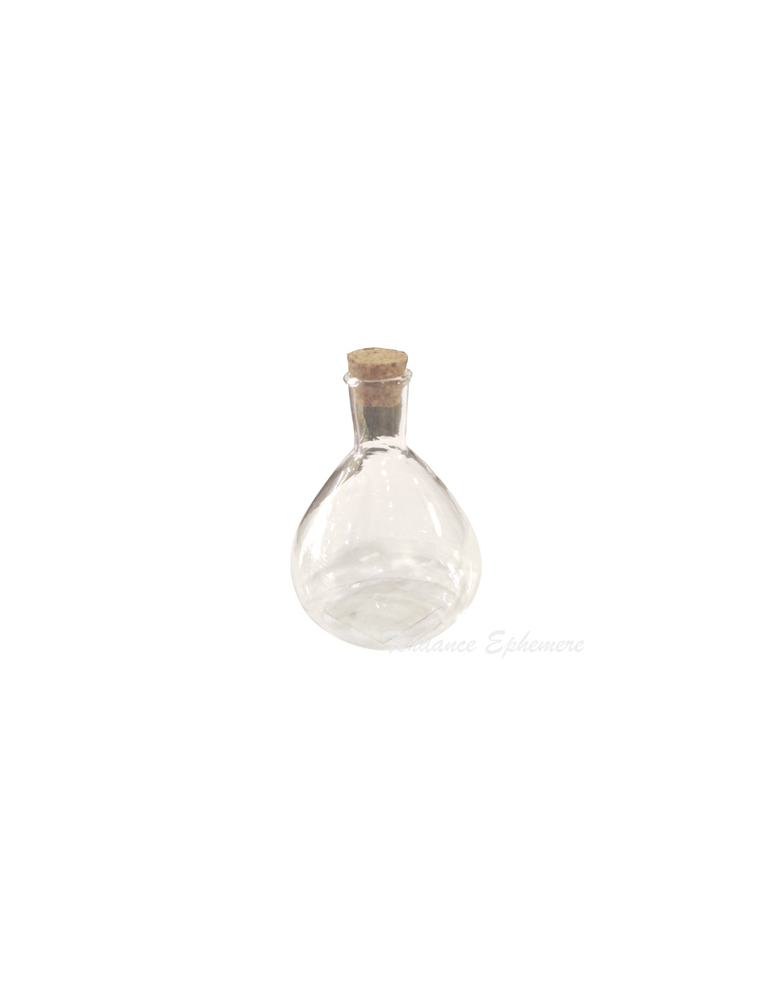 Petite bouteille en verre avec bouchon en liège 10mm * 28 mm