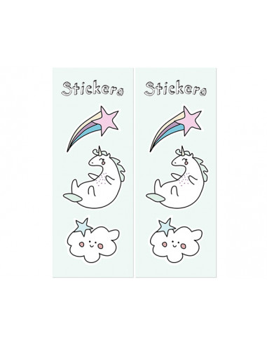 Sachet Cadeaux Anniversaire Licorne Avec Etiquettes 2 50