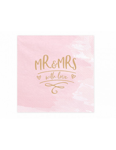 Serviette Papier Mlle Rose 33cm SANTEX - 3.50€