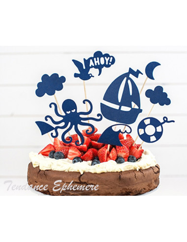 Gateau cake décoré thème cirque / animaux
