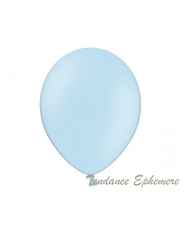 Sachet de 10 ballons bleu bebe diam 30 cm