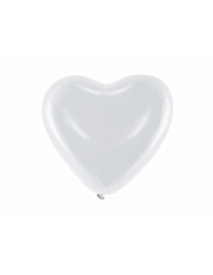 25x Ballon aluminium coeur noir (45 cm) avec pompe à ballon - coeurs ballon  fête