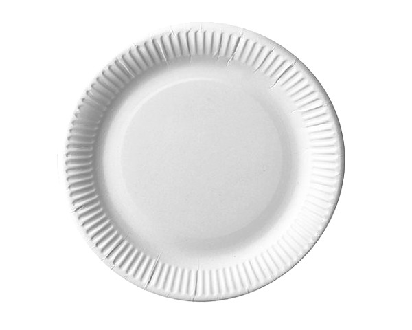 12 Assiettes en Carton - 29 cm - Blanc - Pure - Jour de Fête